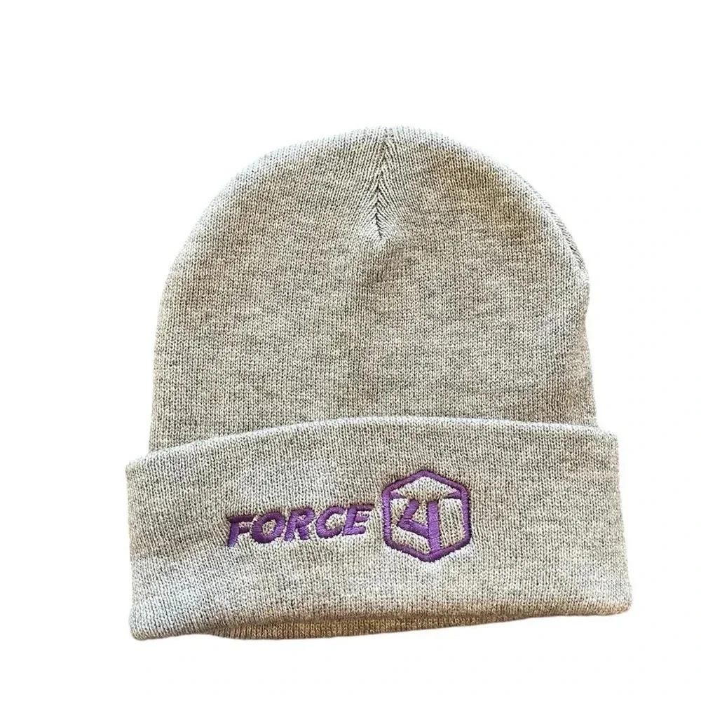 FREE with any purchase - Force 4 gray beanie winter hat